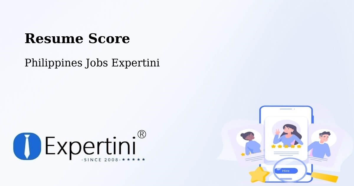 Resume Score & Job Description Match Tool – Solana - Philippines Jobs Expertini
